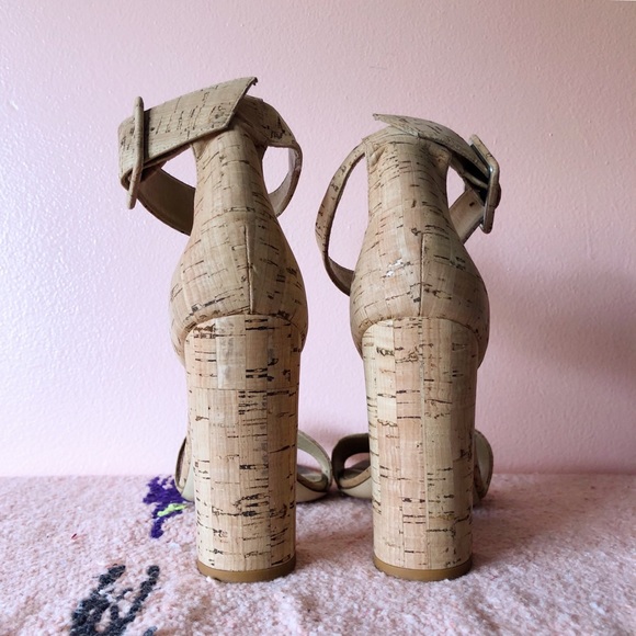 Diane von Furstenberg Cork Heeled Sandals - Picture 3 of 4